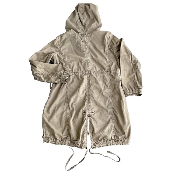 Johnny Was Jacket Women Large Green Embroidered Patchwork Button Up Military - Picture 5 of 16